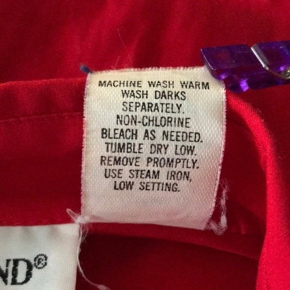 JUDY BOND RED LONG SLEEVED PUFFY BLOUSE SIZE 4 VINTAGE - Picture 8 of 8